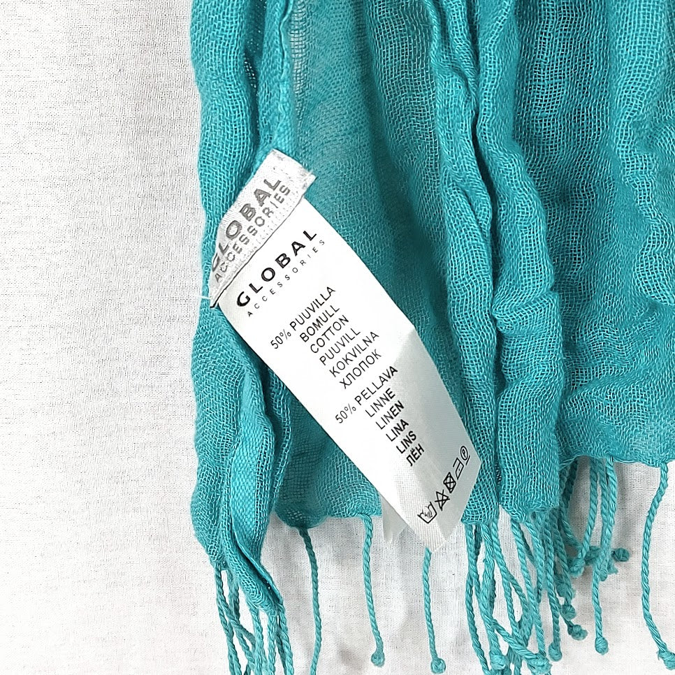 Global Accessories puuvilla-pellavahuivi 25x166 cm