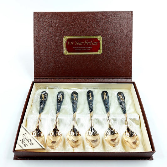 Golf-aiheinen teelusikkasetti