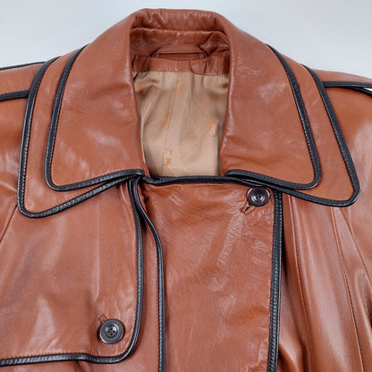 Grünstein G Couture vintage trenssinahkatakki koko XXL