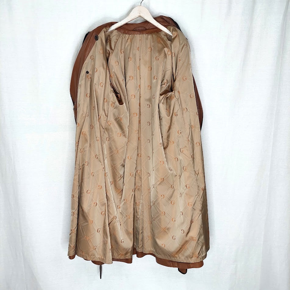 Grünstein G Couture vintage trenssinahkatakki koko XXL