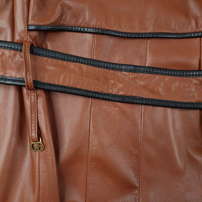 Grünstein G Couture vintage trenssinahkatakki koko XXL