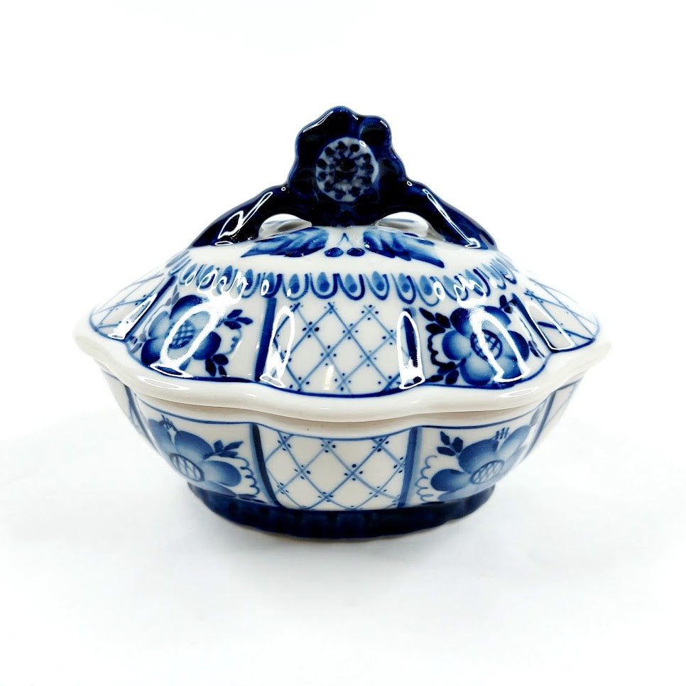 Gzhel kannellinen kulho 14,5 cm