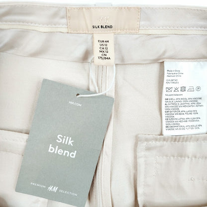 H&M Silk Blend housut koko 44