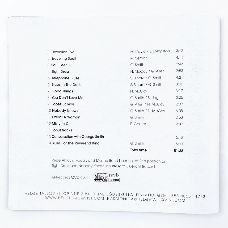 Helge Tallqvist & Groovy Eyes plays George "Harmonica" Smith CD