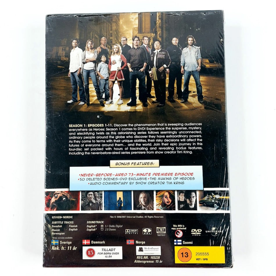 Heroes season 1 DVD-boksi