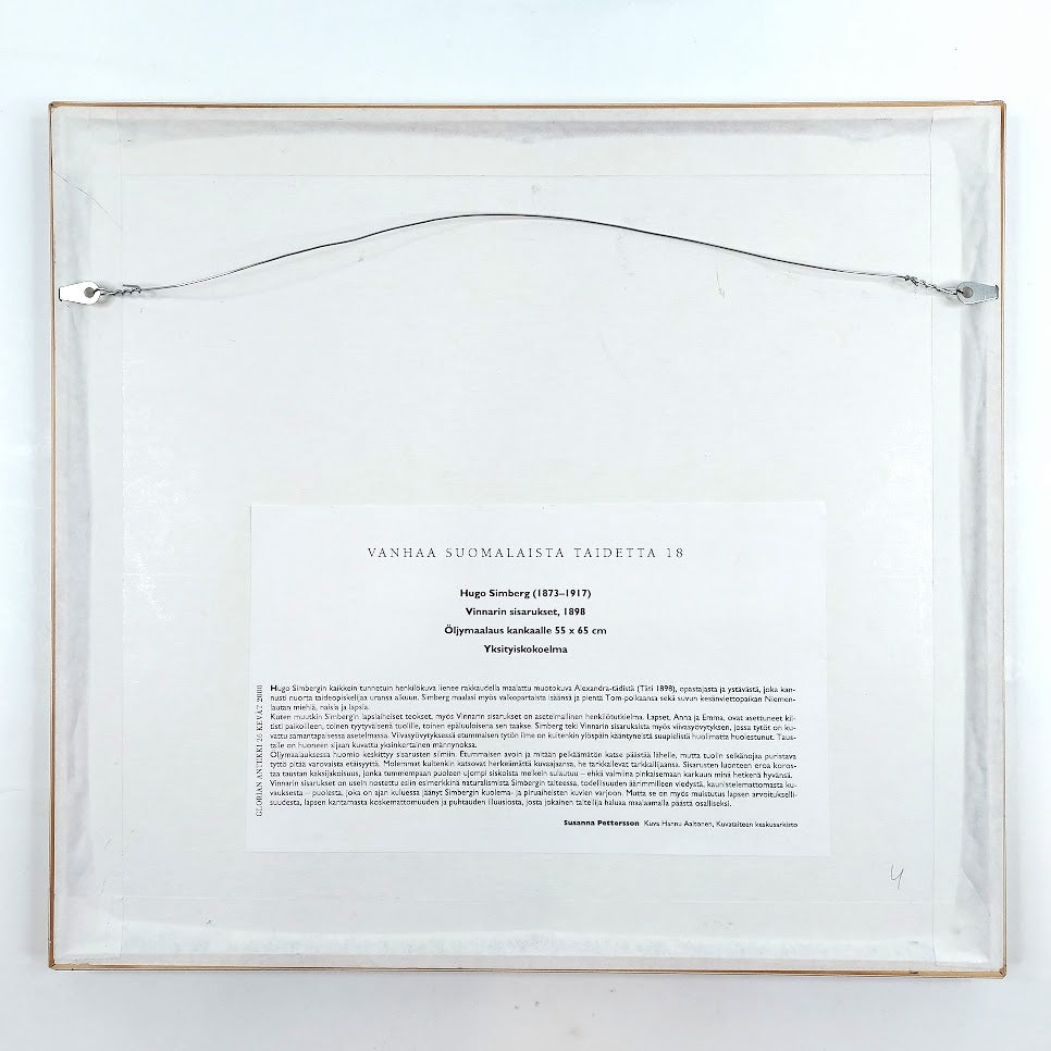 Hugo Simberg Vinnarin sisarukset taulu 32x35,5 cm