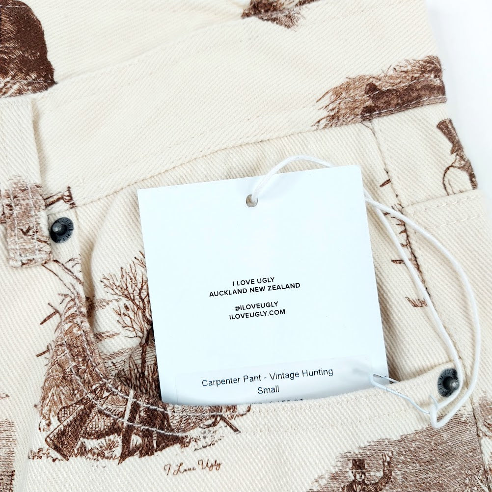 I Love Ugly Carpenter Pant Vintage Hunting farkut koko S