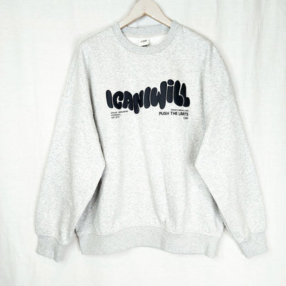 Icaniwill Everyday Relaxed Crewneck Print collegepaita koko M