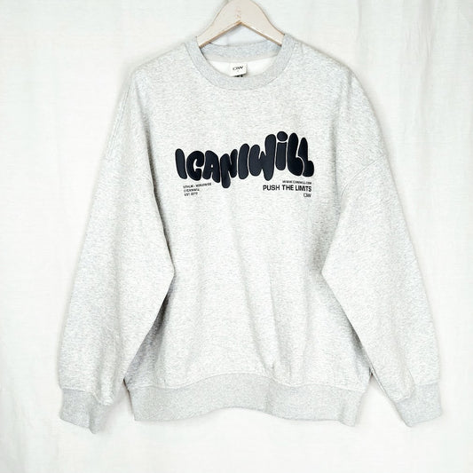 Icaniwill Everyday Relaxed Crewneck Print collegepaita koko M