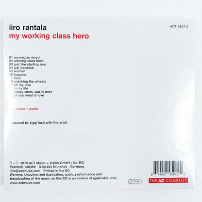 Iiro Rantala: My Working Class Hero CD