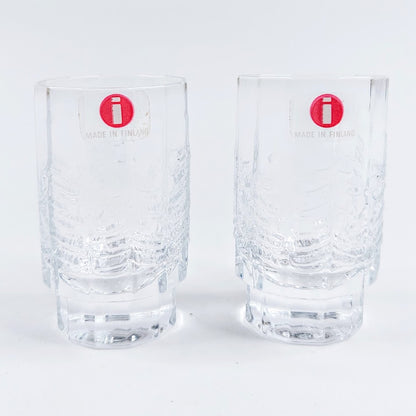 Iittala Kuusi snapsilasit 2 kpl puurasiassa