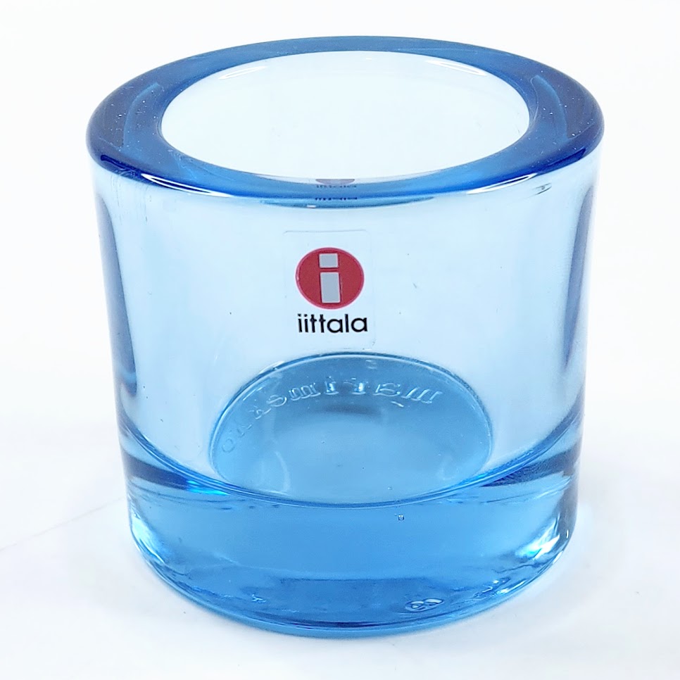 Iittala - Marimekko Kivi tuikkulyhty vedensininen