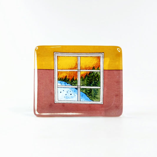 Iittala Suojassa metsän lasikortti