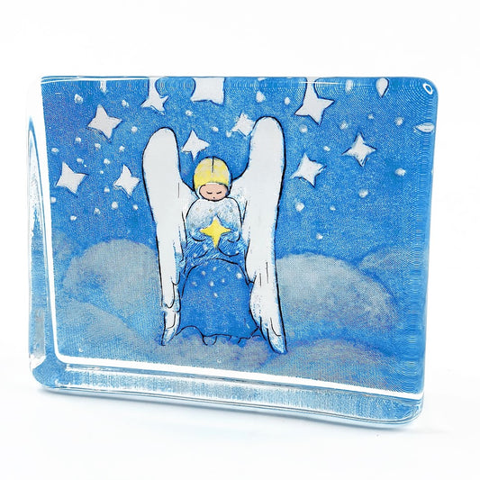 Iittala lasikortti Ajatuksissa Enkelin