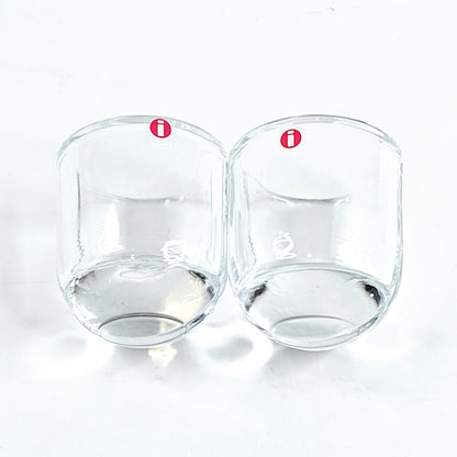 Iittala Alfa kynttelikön lasiset tuikkualustat 2 kpl