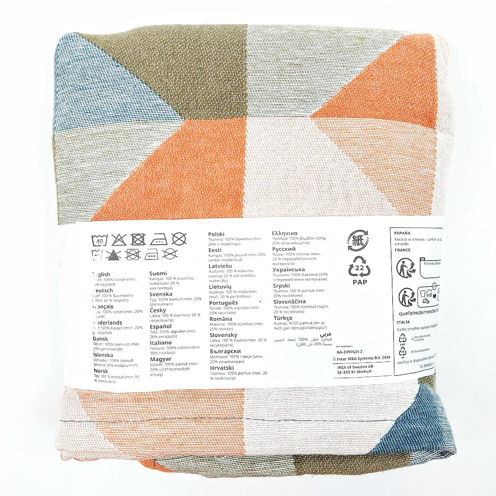 Ikea Svarthö Tyynynpäällinen oranssi, monivärinen 50x50 cm