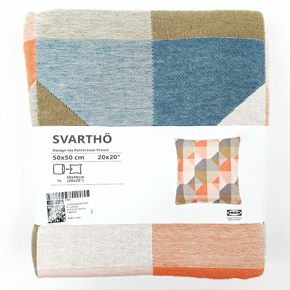 Ikea Svarthö Tyynynpäällinen oranssi, monivärinen 50x50 cm