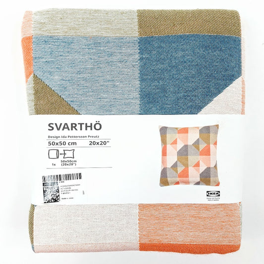 Ikea Svarthö Tyynynpäällinen oranssi, monivärinen 50x50 cm