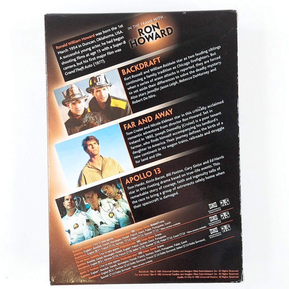 In the frame with Ron Howard 3DVD box