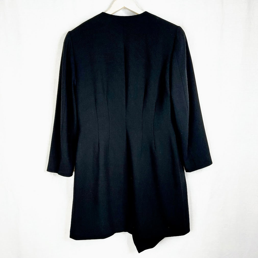 Irja Leimu pitkä villakangasjakku koko 38