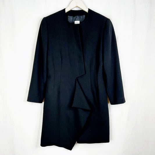 Irja Leimu pitkä villakangasjakku koko 38