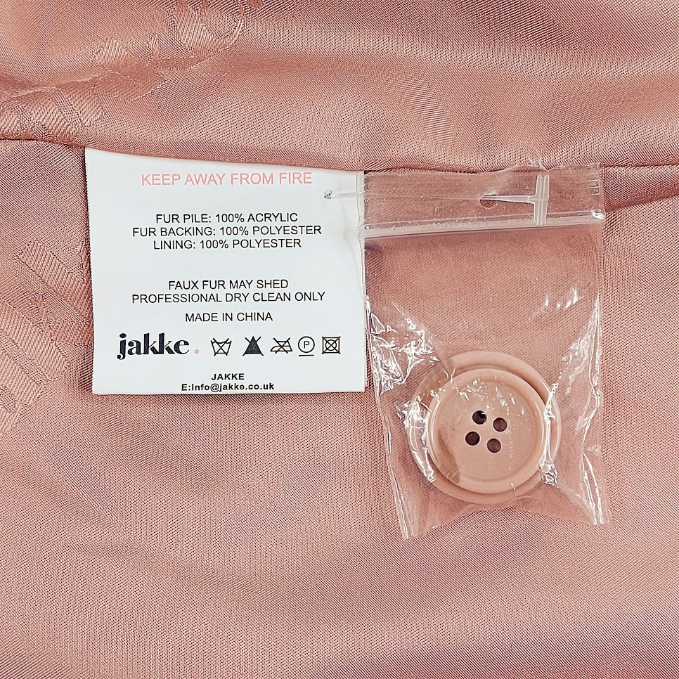 Jakke tekoturkistakki koko 38