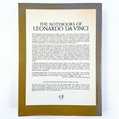Jean Paul Richter: The Notebooks of Leonardo Da Vinci Vol. II