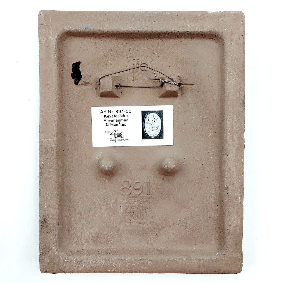 Jie Gantofta Kevätesikko keraaminen seinätaulu