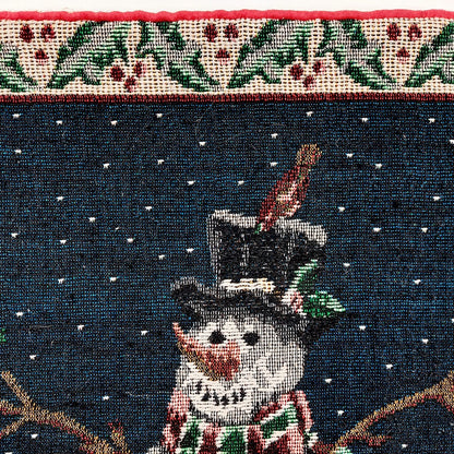 Jouluinen gobeliinityynynpäällinen Lumiukko 35x37 cm