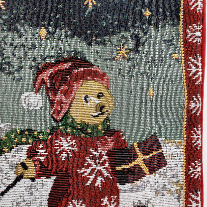 Jouluinen gobeliinityynynpäällinen Nallet 38x38 cm