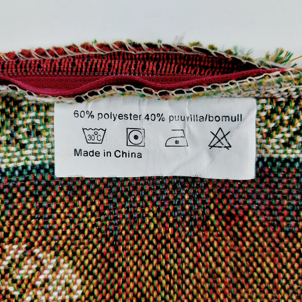 Jouluinen gobeliinityynynpäällinen Nallet 38x38 cm