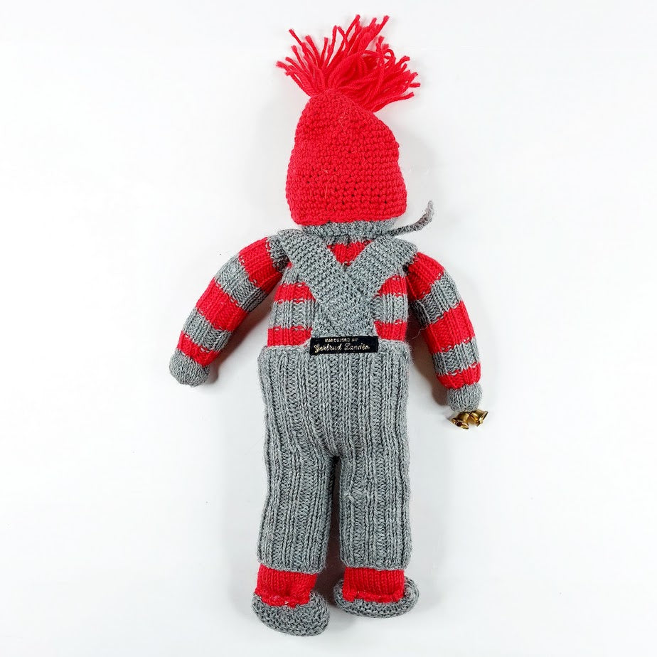 Neulottu joulutonttukoriste