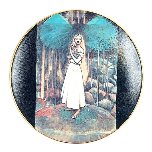 Arabia Kalevala 5 Marjatta ja Kristuslapsi seinälautanen