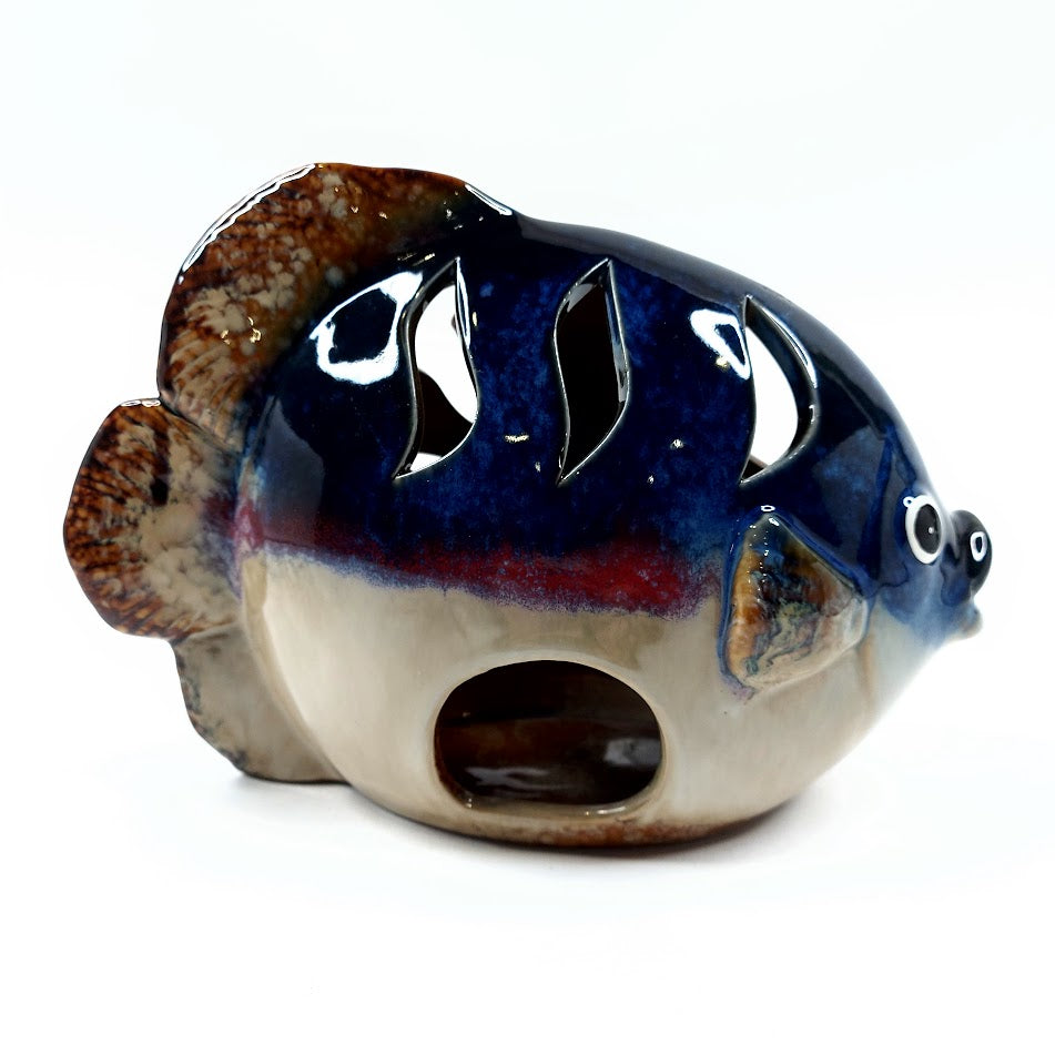 Keraaminen kala tuikkulyhty 23,5 cm