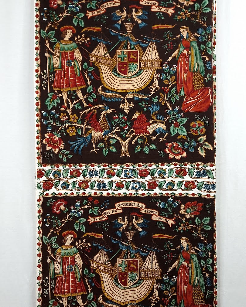 Keskiajan tyyliset Barques des Amours verhot 118x224 cm