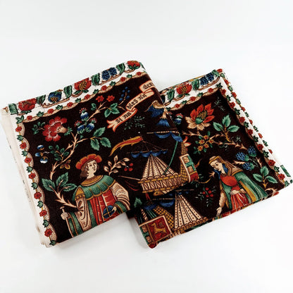 Keskiajan tyyliset Barques des Amours verhot 118x224 cm