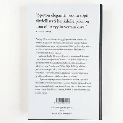 Kirja Donald Spoto Lumous Audrey Hepburnin elämä