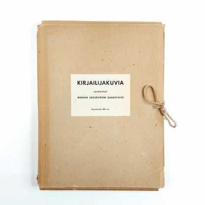 Werner Söderström Osakeyhtiö Kirjailijakuvia kansio
