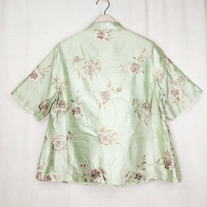 Kirsten Krog Design lyhythihainen silkkijakku koko 48
