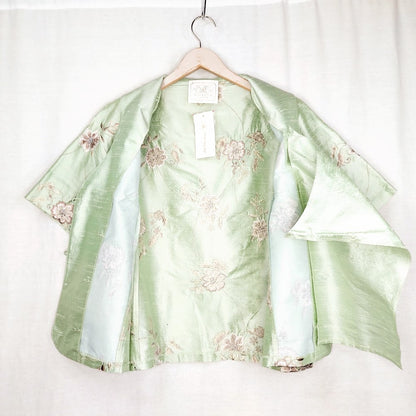 Kirsten Krog Design lyhythihainen silkkijakku koko 48
