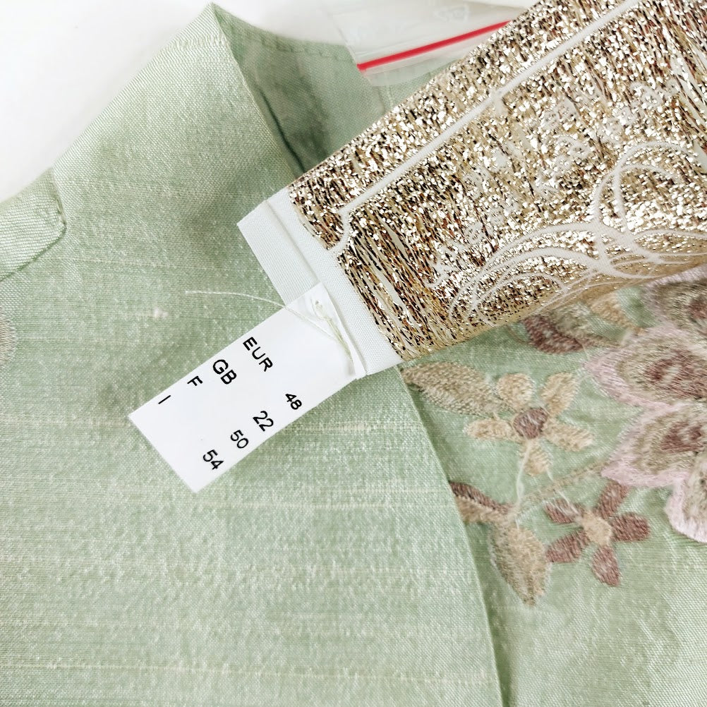 Kirsten Krog Design lyhythihainen silkkijakku koko 48