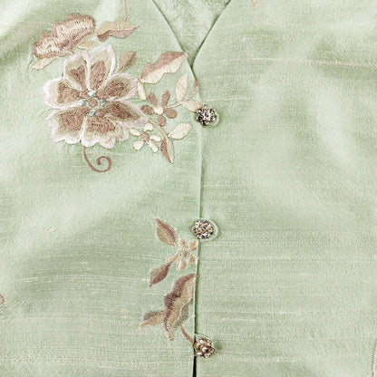 Kirsten Krog Design lyhythihainen silkkijakku koko 48