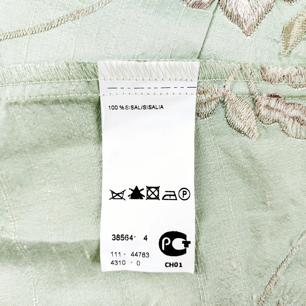 Kirsten Krog Design lyhythihainen silkkijakku koko 48