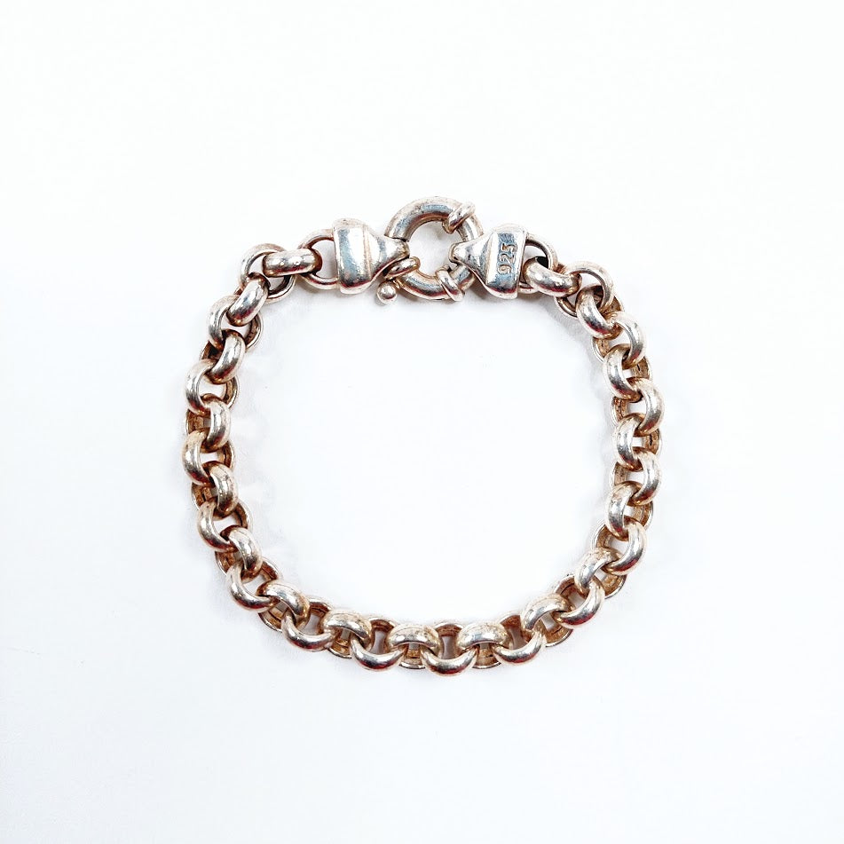 Kultajousi papuranneketju 925 hopea