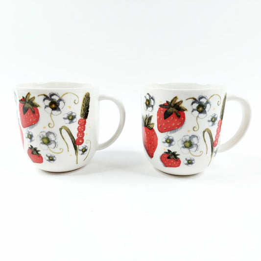 Kultakeramiikka Mansikka Suomikesä muki 2 kpl