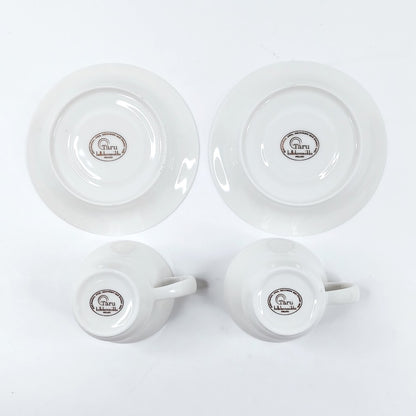 Kultakeramiikka Taru kahvikuppisetti 4 osaa