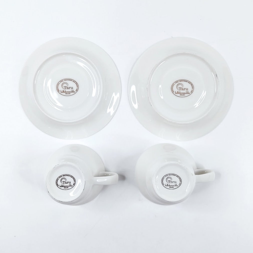 Kultakeramiikka Taru kahvikuppisetti 4 osaa