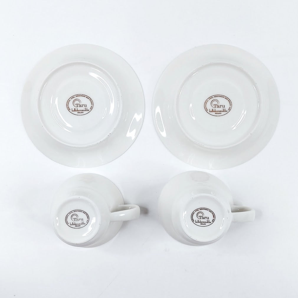 Kultakeramiikka Taru kahvikuppisetti 4 osaa