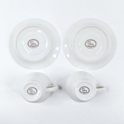 Kultakeramiikka Taru kahvikuppisetti 4 osaa