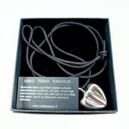 Kultakeskus Ristomatti Ratia Usko Toivo Rakkaus riipus 925 hopea